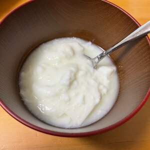 離乳食中期・豆乳バナナヨーグルト
